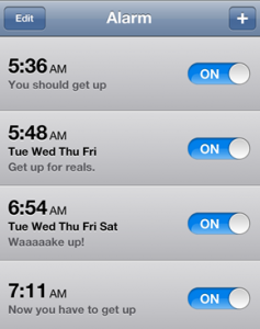 Alarms